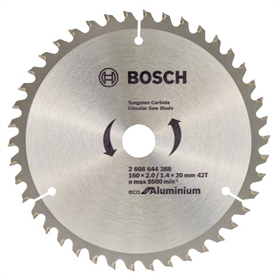 Lame de scie circulaire  pour couper l'aluminium 160x20mm T42 Bosch ECO Alu