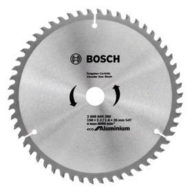 Lame de scie circulaire  pour aluminium 190x20mm T54 Bosch ECO Alu