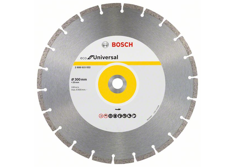Disque diamant 300x20mm Bosch Eco for Universal Segmented