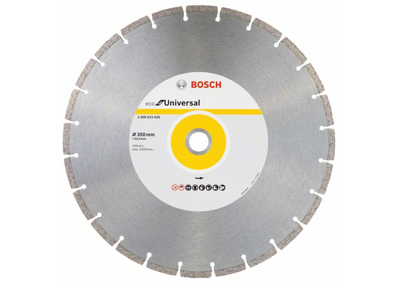 Disque diamant 350x25,4mm Bosch Eco for Universal Segmented