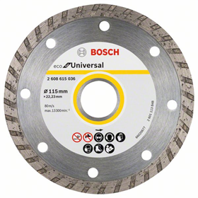 Disque diamant segment 115x22,23mm 10 pcs. Bosch ECO for Universal Turbo