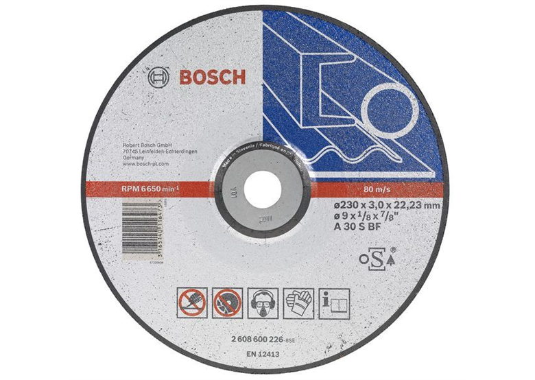 Disque, à métal A 30 S BF, 230 mm, 22,23 mm, 2,5 mm Bosch Expert for Metal