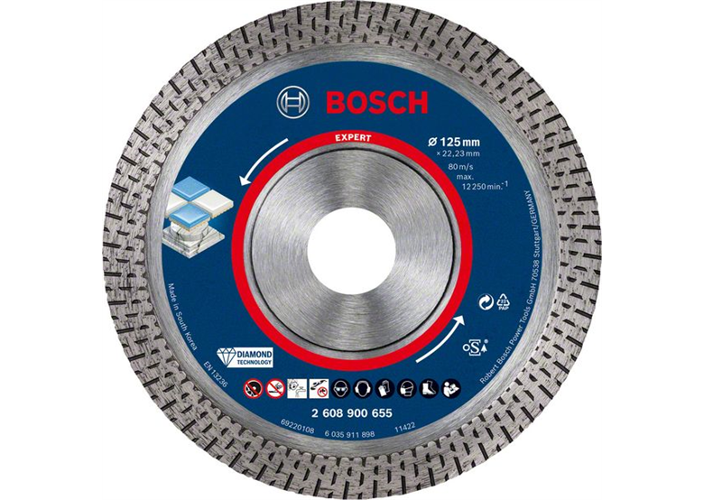 Disque diament 125x22,23x1,4x10mm Bosch EXPERT HardCeramic