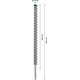 Foret à percussion 24x400x450mm Bosch EXPERT SDS plus-7X