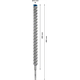 Foret à percussion 28x400x450mm Bosch EXPERT SDS plus-7X