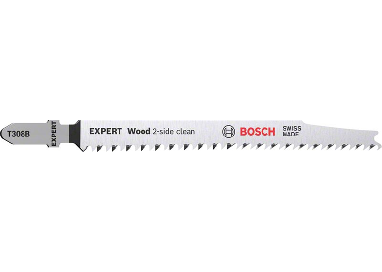 Lame de scie sauteuse, 3pcs Bosch EXPERT Wood 2-side clean T 308 B