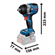 Clé à chocs Bosch GDS 18V-750 C 2x5,0Ah L-BOXX 136