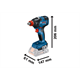 Clé à chocs Bosch GDX 18V-200 2x4.0Ah