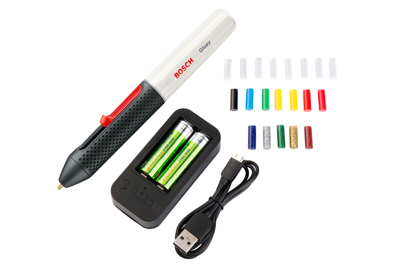 Pistolet à colle Bosch GLUEY marshmallow