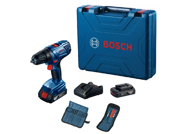 Perceuse-visseuse avec un ensemble d'accessoires Bosch GSR 180-LI
