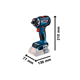 Perceuse-visseuse à tête interchangeable Bosch GSR 18V-90 FC