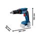 Brushless Visseuse plaque de plâtre 18V XR Bosch GTB 185-LI 2x2.0Ah