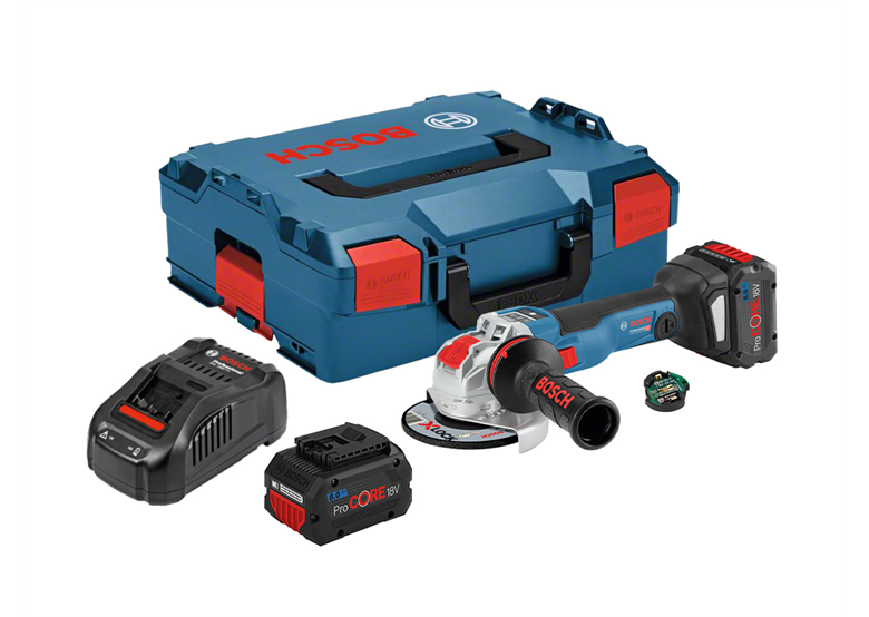 Meuleuse d'angle X-Lock Bosch GWX 18V-10 SC 2x8.0Ah