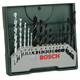 Jeu de mèches pour bois, métal, maçonnerie 15pcs. Bosch Mini X-Line