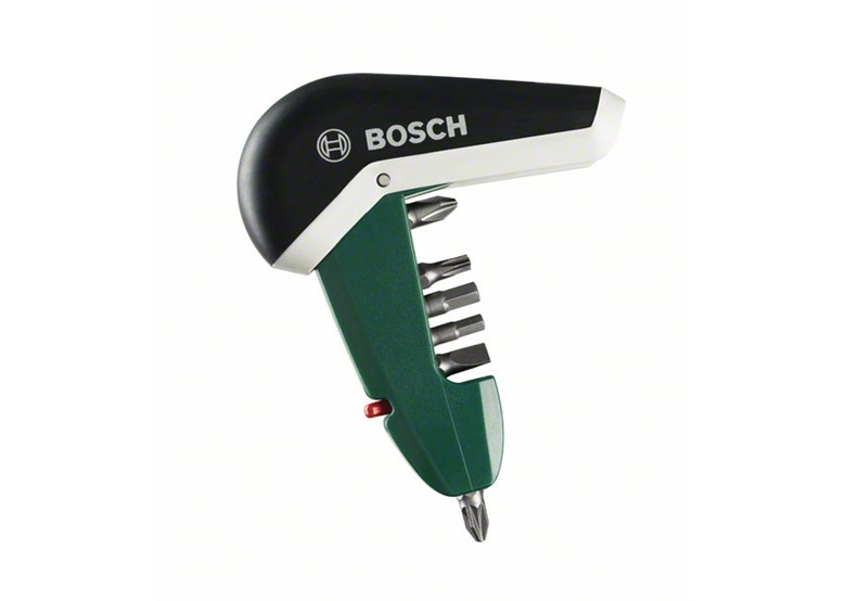 Tournevis à cliquet compact avec 6 embouts de vissage Bosch Pocket
