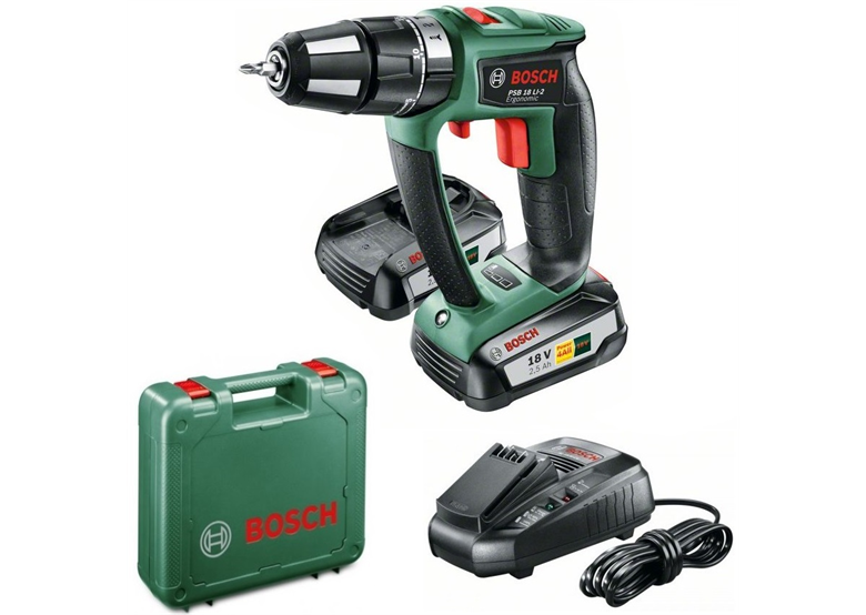Perceuse-visseuse Bosch PSB 18 LI-2 Ergonomic 2x2.5Ah