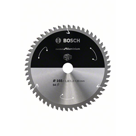 Lame de scie 165x20mm, 54dents Bosch Standard for Aluminium