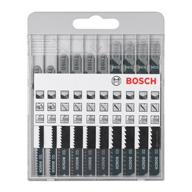 Lames 10 pièces Bosch X-PRO LINE JSB SET "BASIC FOR WOOD"