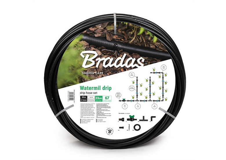 Set avec tuyau goutte à goutte 50m Bradas WATERMIL DRIP