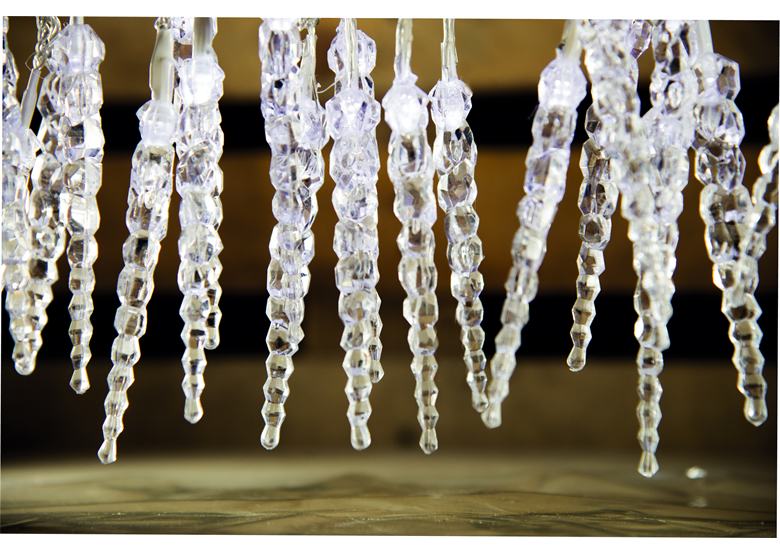 Lumières de Noël LED stalactite avec source de courant Bulinex 10-712