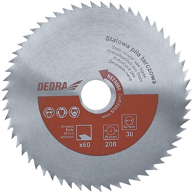 Lame de scie circulaire en acier pour bois 500x30mm T60 Dedra HS50060