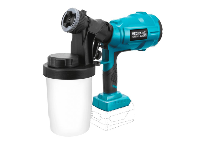 Pistolet à peinture Dedra SAS+ ALL 18V DED7057