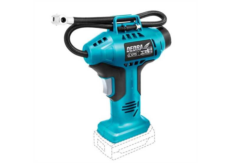 Compresseur de pistolet Dedra SAS+ ALL 18V DED7078