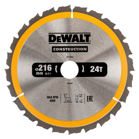 Lame de scie circulaire 216x30 mm DeWalt DT1952-QZ