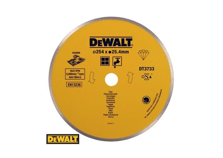 Disque 250mm DeWalt DT3733