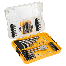 Coffret embouts et forets à bois, 55pcs. DeWalt DT70757