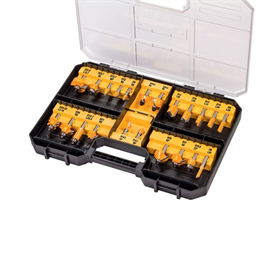 Coffret 22 fraises pour défonceuse DeWalt DT90017