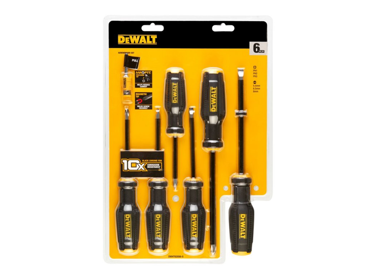 Jeu 6 tournevis DeWalt DWHT62056-0