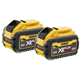 2 batteries 54V 4.0Ah / 18V 12.0Ah DeWalt FLEXVOLT DCB548Y2