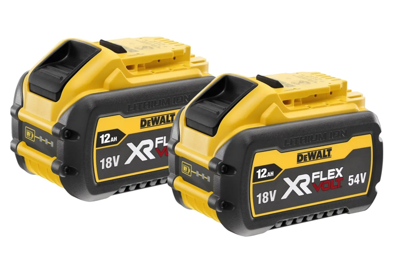 2 batteries 54V 4.0Ah / 18V 12.0Ah DeWalt FLEXVOLT DCB548Y2