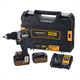 Perceuse-visseuse à percussion DeWalt XR DCD85MP2T  2x5.0Ah