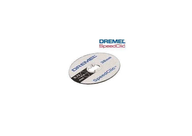 Kit de disques sclic/ 5 disques de coupe 38mm, 0,75mm Dremel 2615S409JB