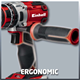 Perceuse/visseuse à percussion 18 V Einhell TE-CD 18 Li-i BL