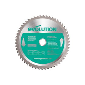 Lame de scie circulaire pour aluminium TCT 230x25,4mm 80dents Evolution EVO-230-80-A
