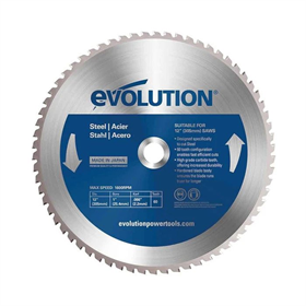 Lame pour scie widia pour l'acier TCT 305x25.4mm 60 dents Evolution EVO-305-60-S