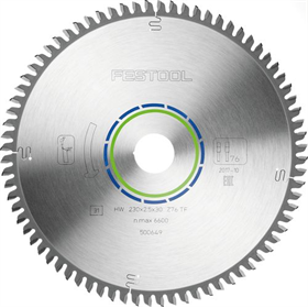 Lame de scie circulaire Festool HW 230x2,5x30 TF76