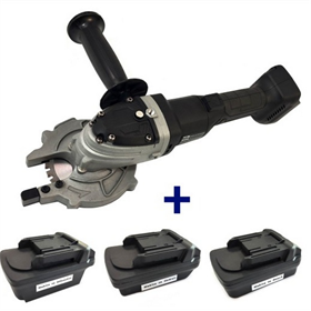 Coupe-fer à béton avec adaptateurs pour batteries Bosch, DeWalt, Milwaukee et Makita Glob TOOLS DC1030