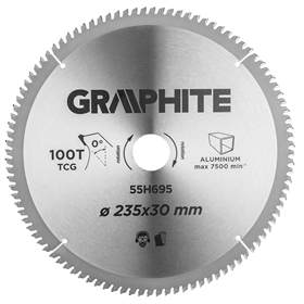 Disque de coupe aluminium 235x30mm Graphite 55H695