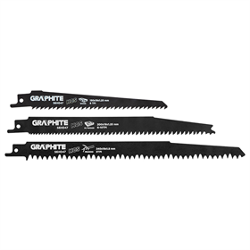 Lames de scie sabre, 3 pcs. Graphite 56H047