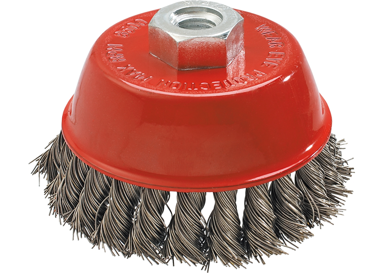 Brosse métallique  80mm x M14, INOX Graphite 57H582