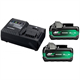 Deux batteries MultiVolt 36/18 V, 4,0/8,0 Ah Hikoki BSL36B18X x 2