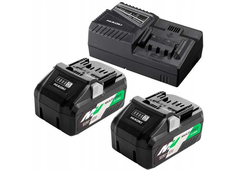Zestaw startowy 18V: Akumulator 2x4,0Ah BSL36B18X + ładowarka UC18YSL3 Hikoki UC18YSL3 WJZ