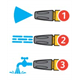 Pistolet d'arrosage Jet Spray Plus 3 jets Hozelock 2682