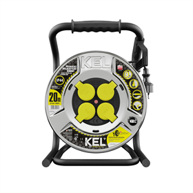 Rallonge électrique avec enrouleur KEL PB-HEAVY/D/K/3X1,5/H05RR-F-czarny