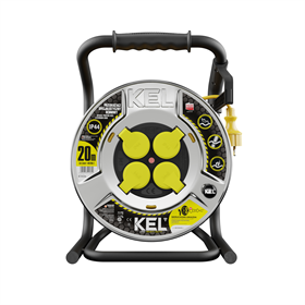 Rallonge électrique avec enrouleur KEL PB-HEAVY/D/K/3X1,5/H07RN-F-żółty