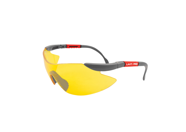 Lunettes de sécurité jaunes, réglables Lahti Pro 46039